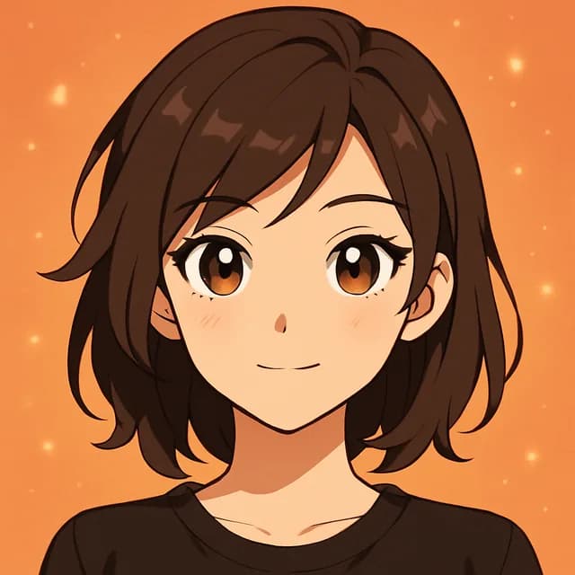 Bir selfieden üretilmiş anime tarzı portre